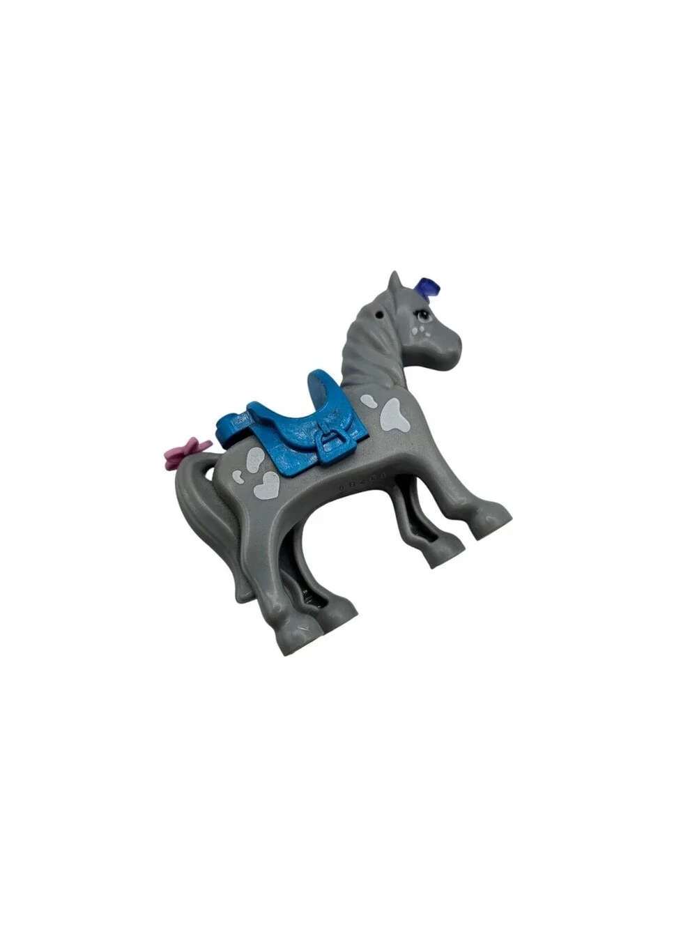 LEGO FRIENDS HORSE Gray Speckled with Blue Saddle